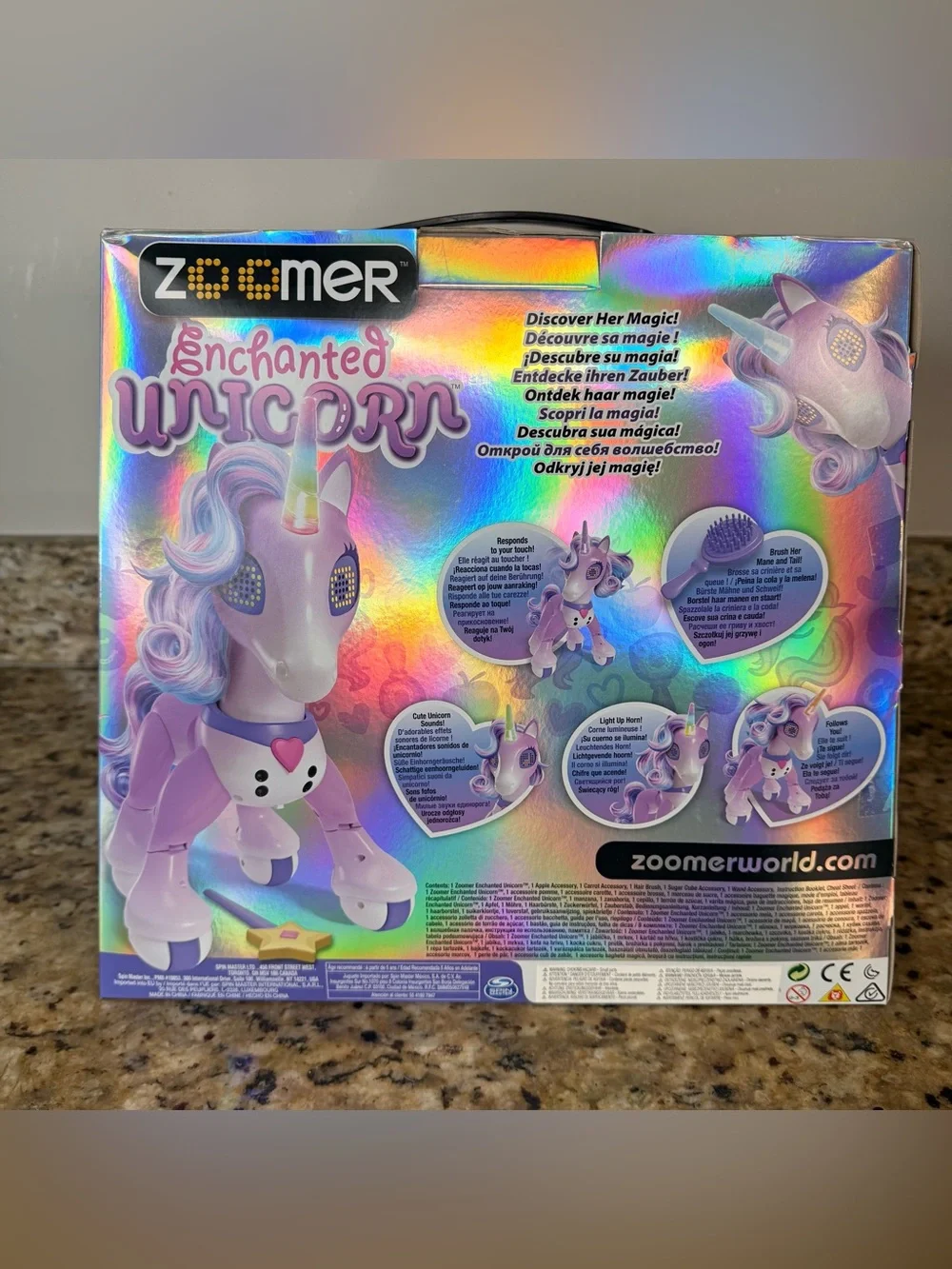 Zoomer Interactive Enchanted Unicorn Toy ToysRUs Exclusive Discontinued NIB New